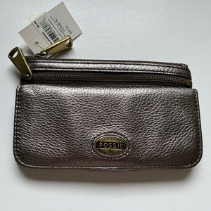 Fossil metallic wallet